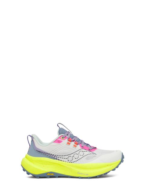 Saucony Saucony Xodus Ultra 4 Trail Running Shoe in White/Citron at Nordstrom