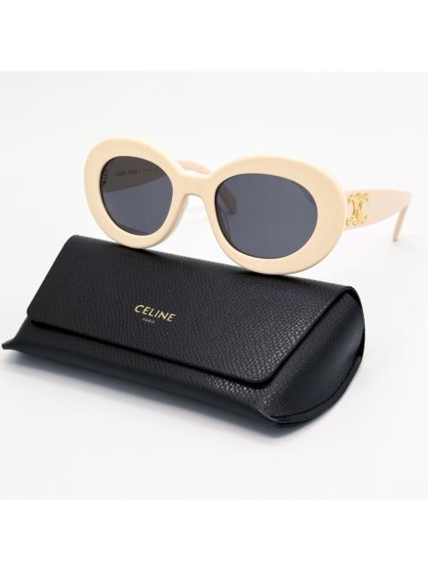 CELINE NEW CL40312U 25A ROUND IVORY WOMEN SUNGLASSES CELINE