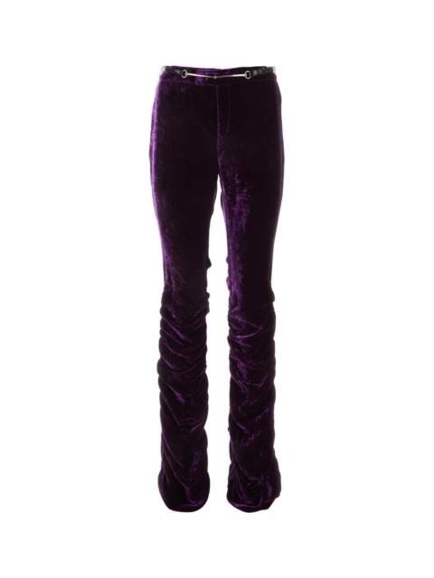 Purple Velvet Pant