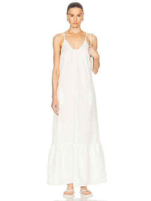 ADRIANA DEGREAS Golden Age Solid Strap Long Dress