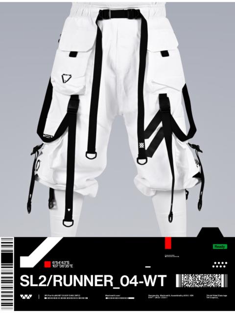 Other Designers MACHINE56™ M56®SL2/RUNNER_04-WT RUGGED HEAVY CARGO PANTS WHITE ./©2K02-20XX_ ブラック・デス・ランナー