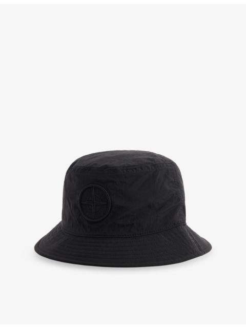 Stone Island Compass Brand-Embroidery Woven Bucket Hat