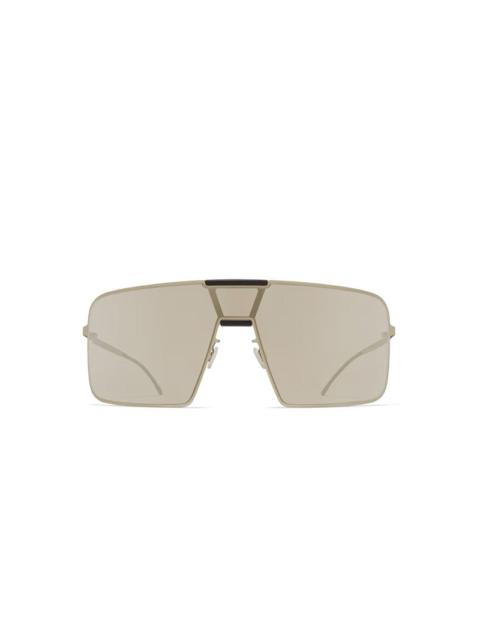 MYKITA MYKITA X RIMOWA NAVIGATOR SUNSHIELD MR004 - TITAN/PITCH BLACK ELECTRUM MIRROR