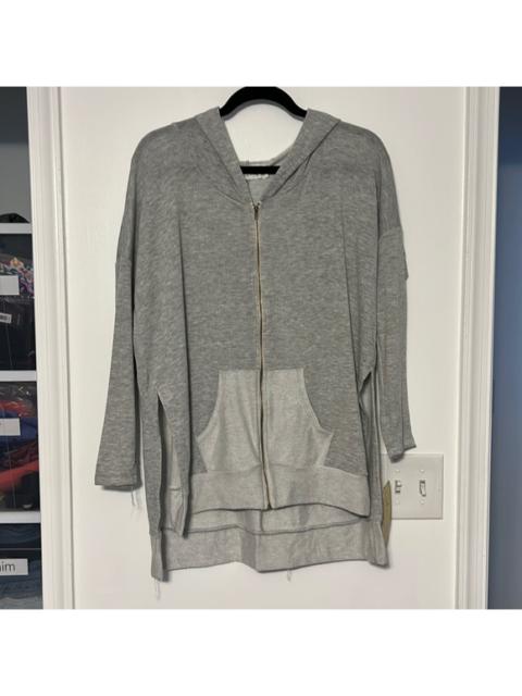 Other Designers Vintage Havana Heather Grey Zip Up Sweatshirt