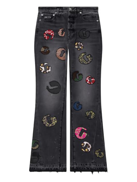 GALLERY DEPT. Gallery Dept. G Time La Flare Appliqué Wide-leg Jeans