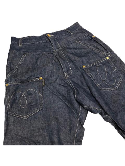 Other Designers Issey Miyake - Mercibeaucop Assymetrical Denim Trousers Balloons Jeans