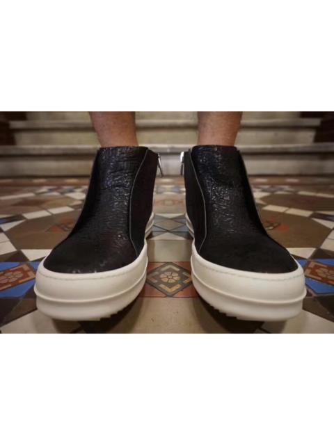 Rick Owens Rick Owens Patchwork Leather Island Dunk Sneakers