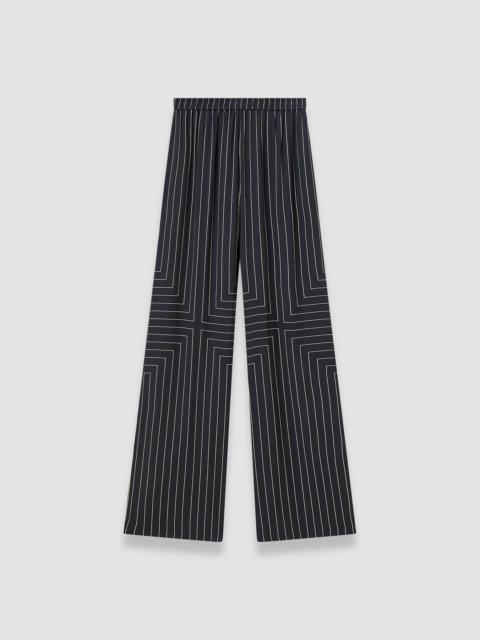 JOSEPH Hulin Geometric Print Silk Trousers