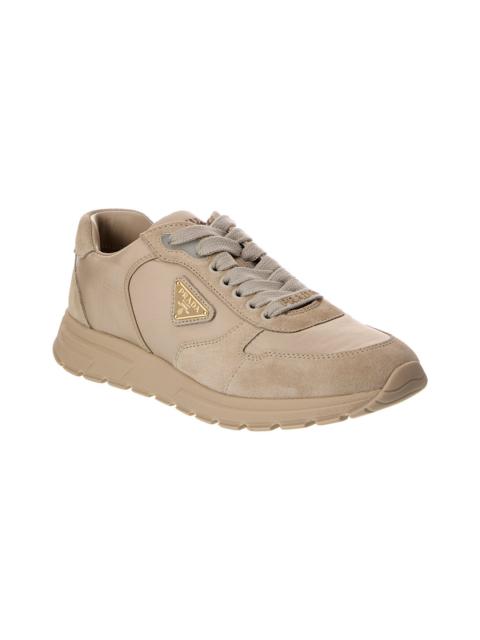 Prada Prada Nylon & Suede Sneaker