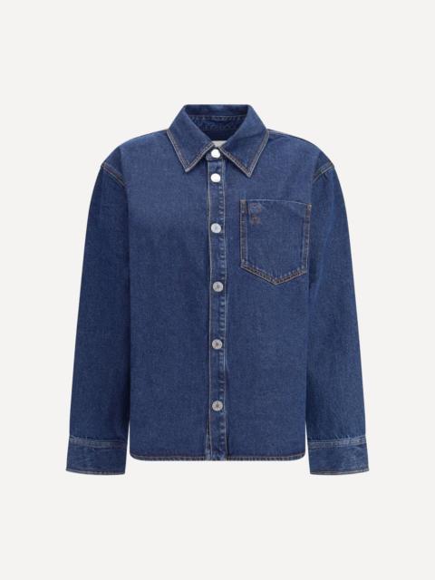 AMI Paris Ami de Coeur Cotton Denim overshirt