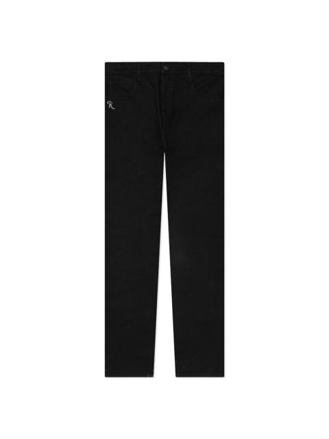 SLIM FIT DENIM PANTS - BLACK