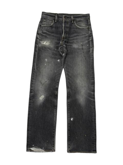 Other Designers VINTAGE LEVIS 501 BLACK DISTRESSED DENIM JEANS
