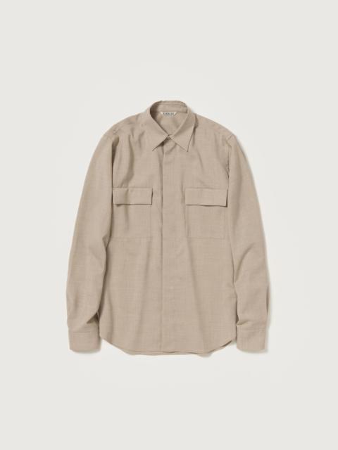 AURALEE SUMMER TWIST CASHMERE PORA SHIRT