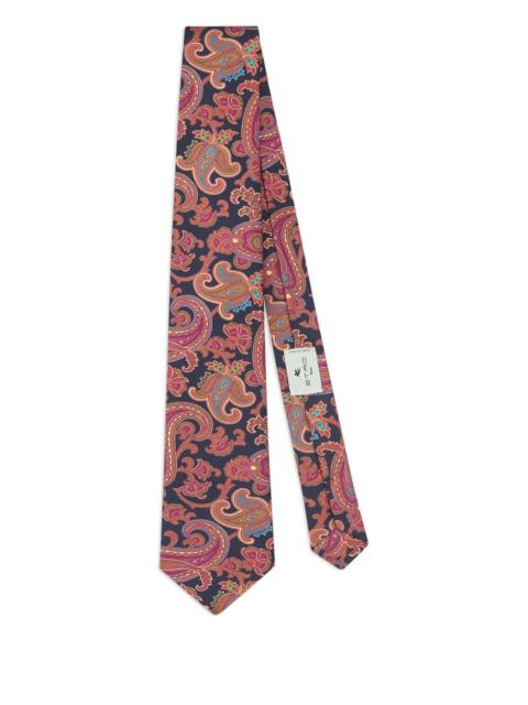 Etro Etro Paisley Motif Silk Tie
