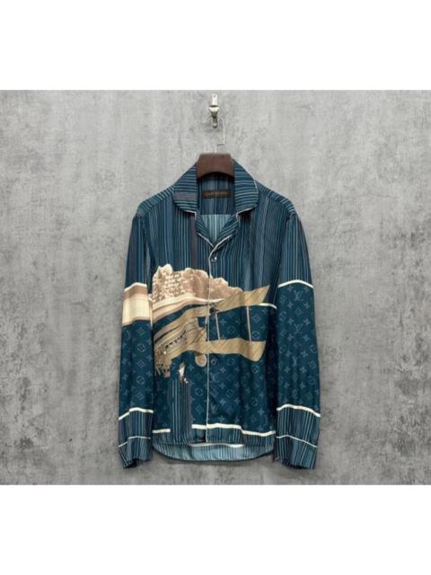Louis Vuitton Louis Vuitton Monogram Mulberry Silk Shirt