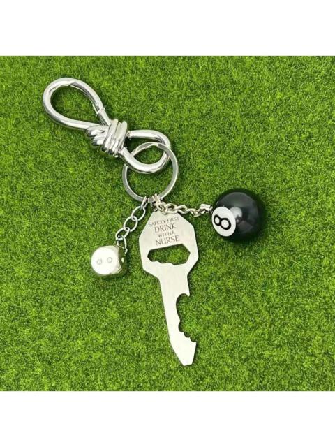 Streetwear - Silver Chain Jeans Carabiner