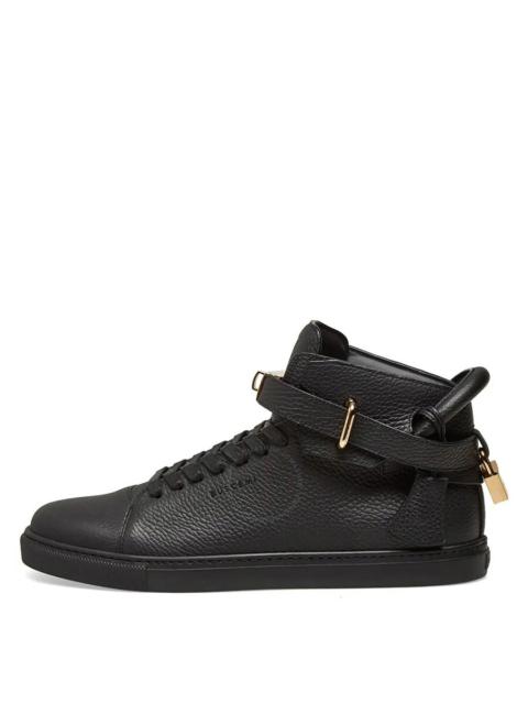 BUSCEMI Buscemi Men's Black High-top 100 MM Leather Sneakers