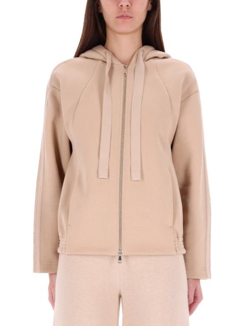 Max Mara COTTON ZIPPERED HOMILY SWEATSHIRT