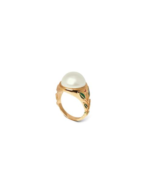 CASABLANCA Pearl Signet Ring | Casablanca Paris