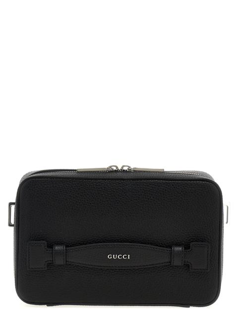 GUCCI Gucci Men Logo Leather Shoulder Strap