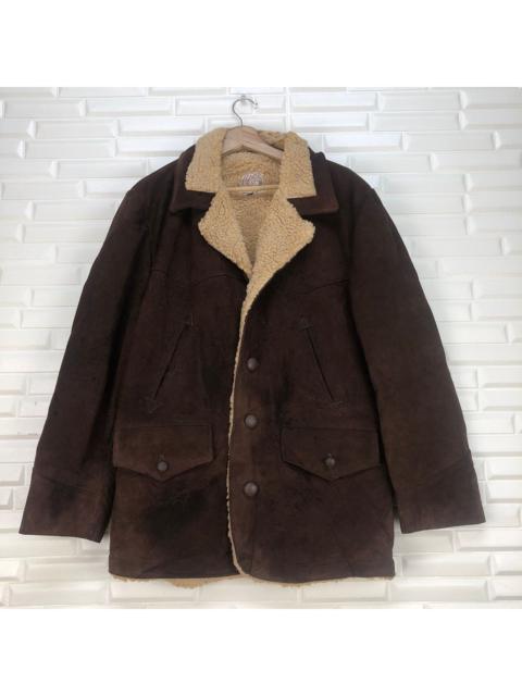 Other Designers Vintage Ranchwear Suede Leather Sherpa Jacket