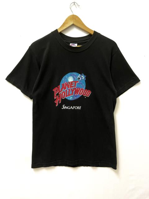 Other Designers Vintage - Vintage 90s Planet Hollywood Singapore T-shirt Black Medium