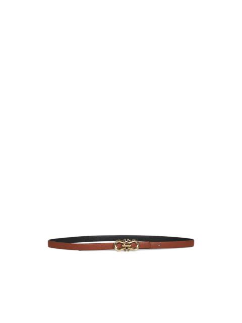 Gancini buckle reversible belt