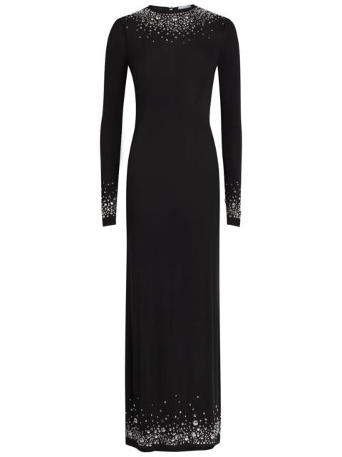 rabanne Rabanne Stud-embellished Stretch-jersey Maxi Dress