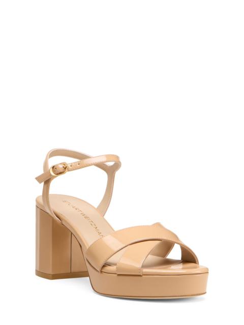Stuart Weitzman Stuart Weitzman Dayna Platform 80 Sandal in Adobe at Nordstrom