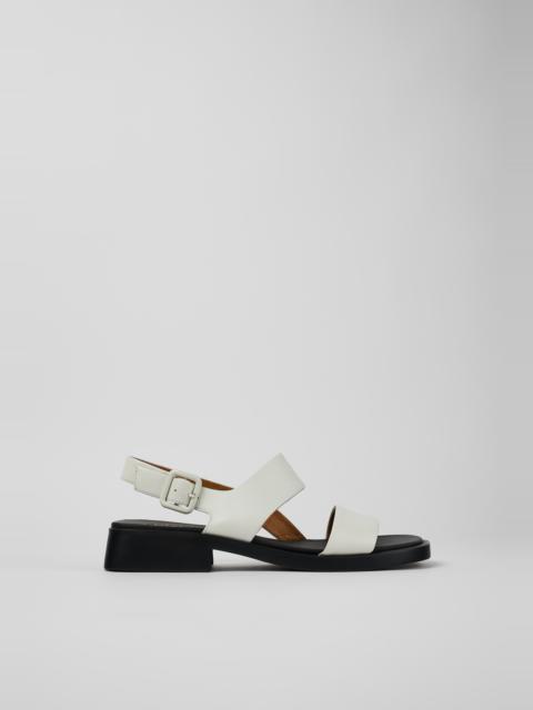 CAMPERLAB White Leather Sandals for Women.