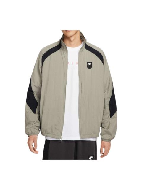 Nike Nike Air Woven Track Jacket Loose Fit 'Light Army Black' HV0881-320