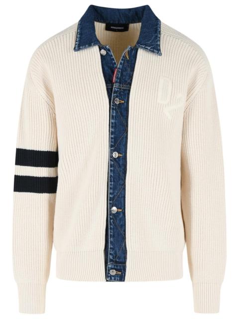 DSQUARED2 Dsquared2 Cotton Blend Sweater Light Beige Men