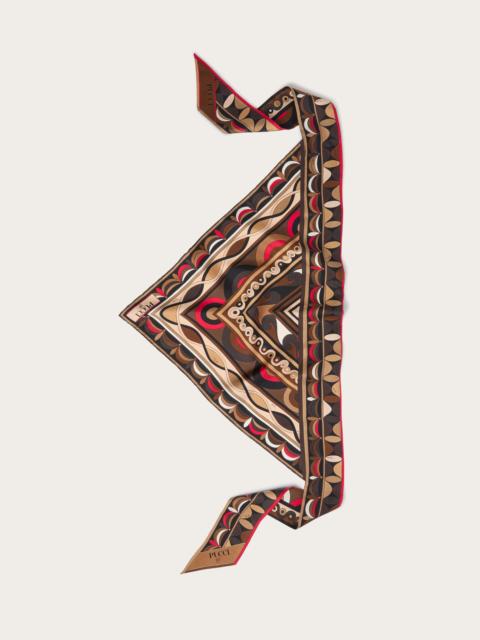 PUCCI MIXED PRINTS SILK TWILL SCARF