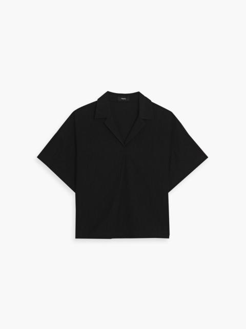 Theory Crinkled Lyocell-blend shirt