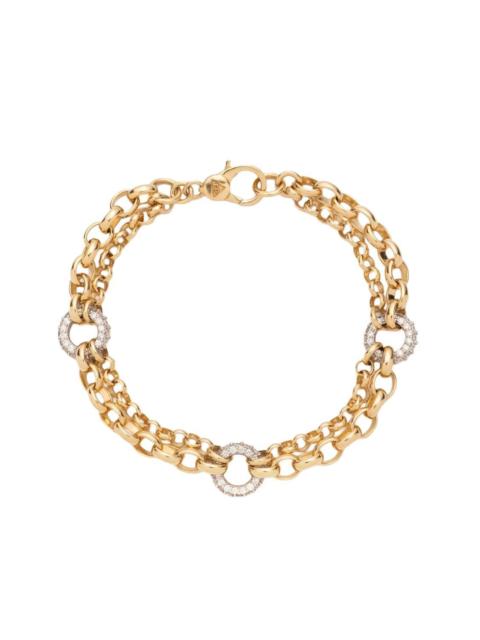 FOUNDRAE Heavy Mixed Belcher Diamond Bracelet