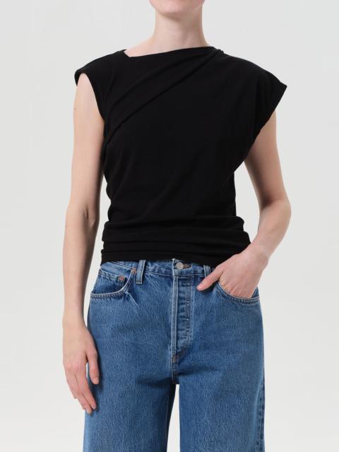 AGOLDE BETH TEE IN BLACK