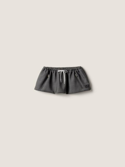 Miu Miu Prince of Wales miniskirt