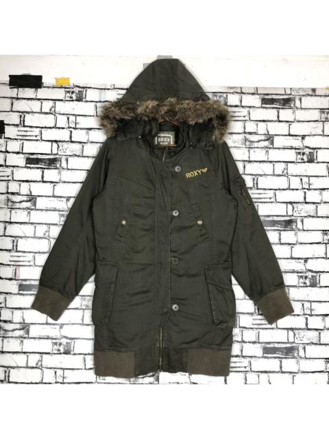 Other Designers If Six Was Nine - Vintage Roxy Surf Style Parka Jacket Hoodie Zipp Up Unisex