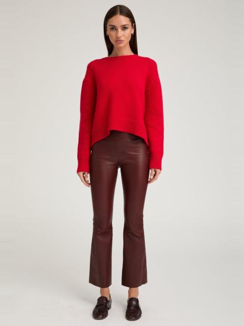 SPRWMN PINOT LEATHER ANKLE FLARE