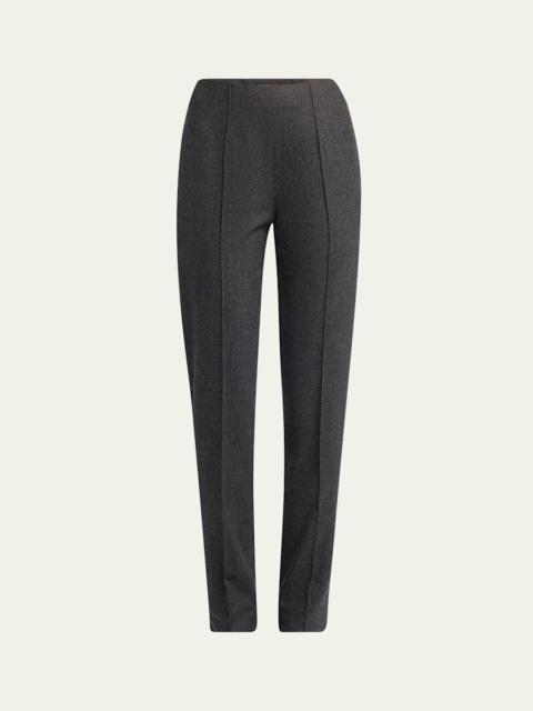 GIORGIO ARMANI Cashmere Flannel Slim-Leg Ankle Trousers