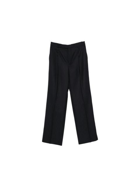 SAINT LAURENT Saint Laurent Black Trousers - Wide-Leg Trousers Men