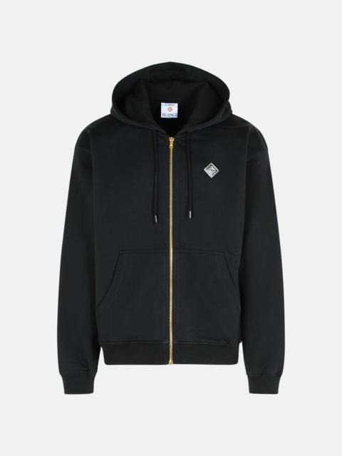CASABLANCA BLACK COTTON SWEATSHIRT