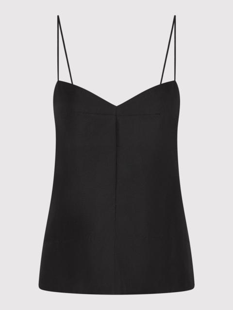ST. AGNI Silk Twill Cami - Black