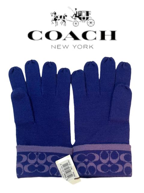Other Designers Coach - COACH ( NEW OLD STOCK ) (NOS) SIGNATURE KNIT TECH GLOVES