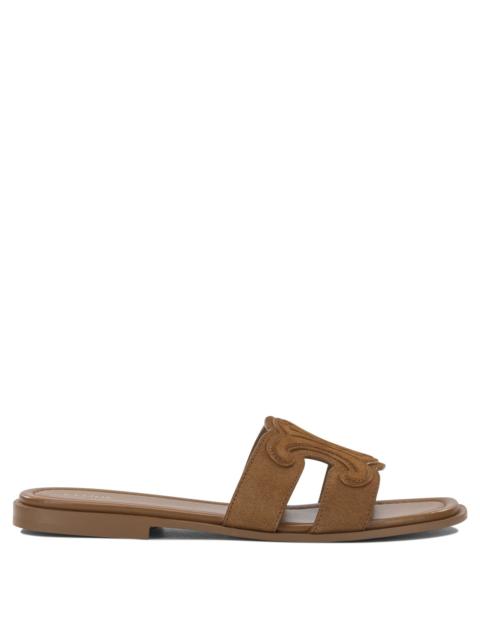 CELINE Celine Marina Triomphe Slide Brown Women