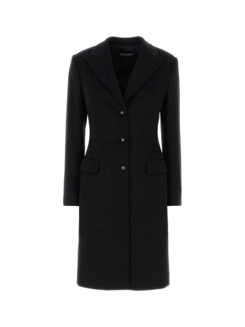 Dolce & Gabbana Dolce & Gabbana Women Black Wool Coat