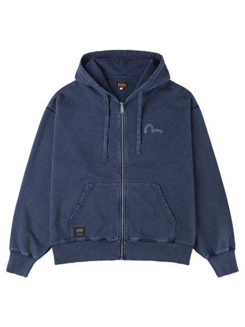 EVISU Heavy Washed and Distressed Hoodie