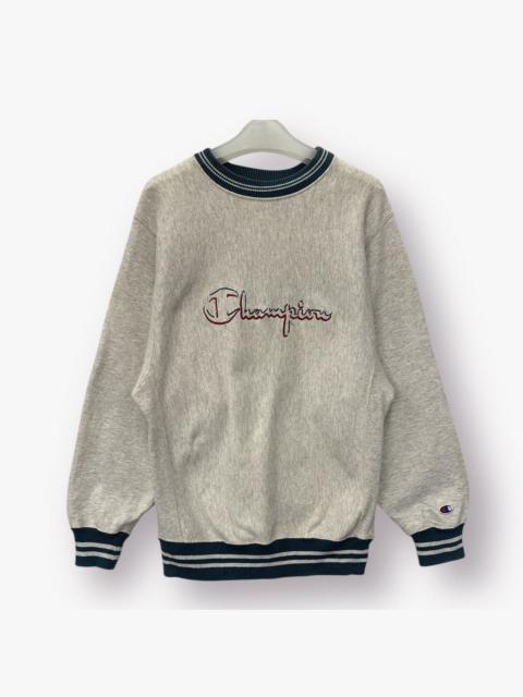 Other Designers Vintage - 🔥Embroided🔥 90's Champion Reverse Weave Sweatshirt - M