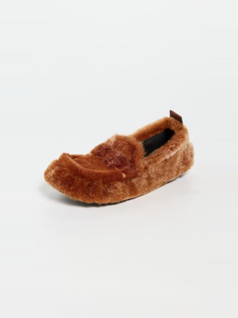 Acne Studios Bojan Shaved Shearling Loafers