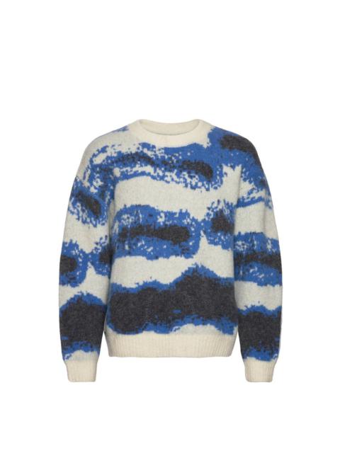 Holzweiler Holzweiler Men's Phingo Striped Blue Mix Sweater